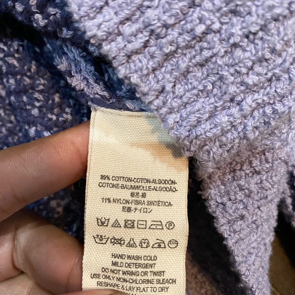 FREE PEOPLE Purple Sweater High Low XS - Picture 5 of 8